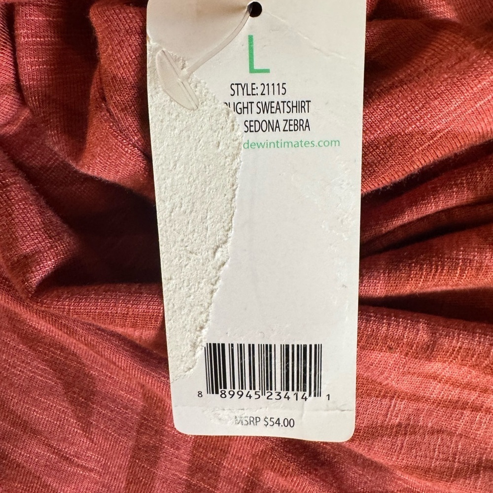 Honeydew Intimates coral Zebra Pattern Sweatshirt - Picture 5 of 7
